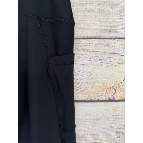 Yogalicious Tech Elastic Free High Waist Side Pocket 7/8 Legging Women's L Black - Picture 7 of 11